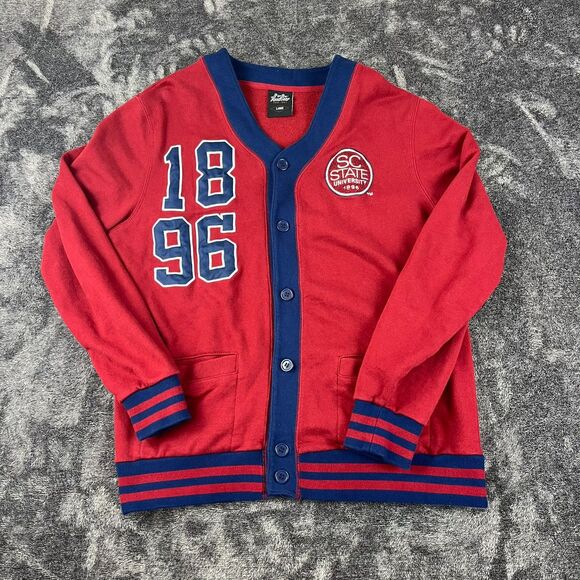 Big Boy HeadGear SC State University College Embroidered Cardigan Men's L Red - Picture 1 of 10